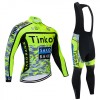 Set Fietsshirt Lange Mouw + Lange Koersbroek 2020 Tinkoff N001